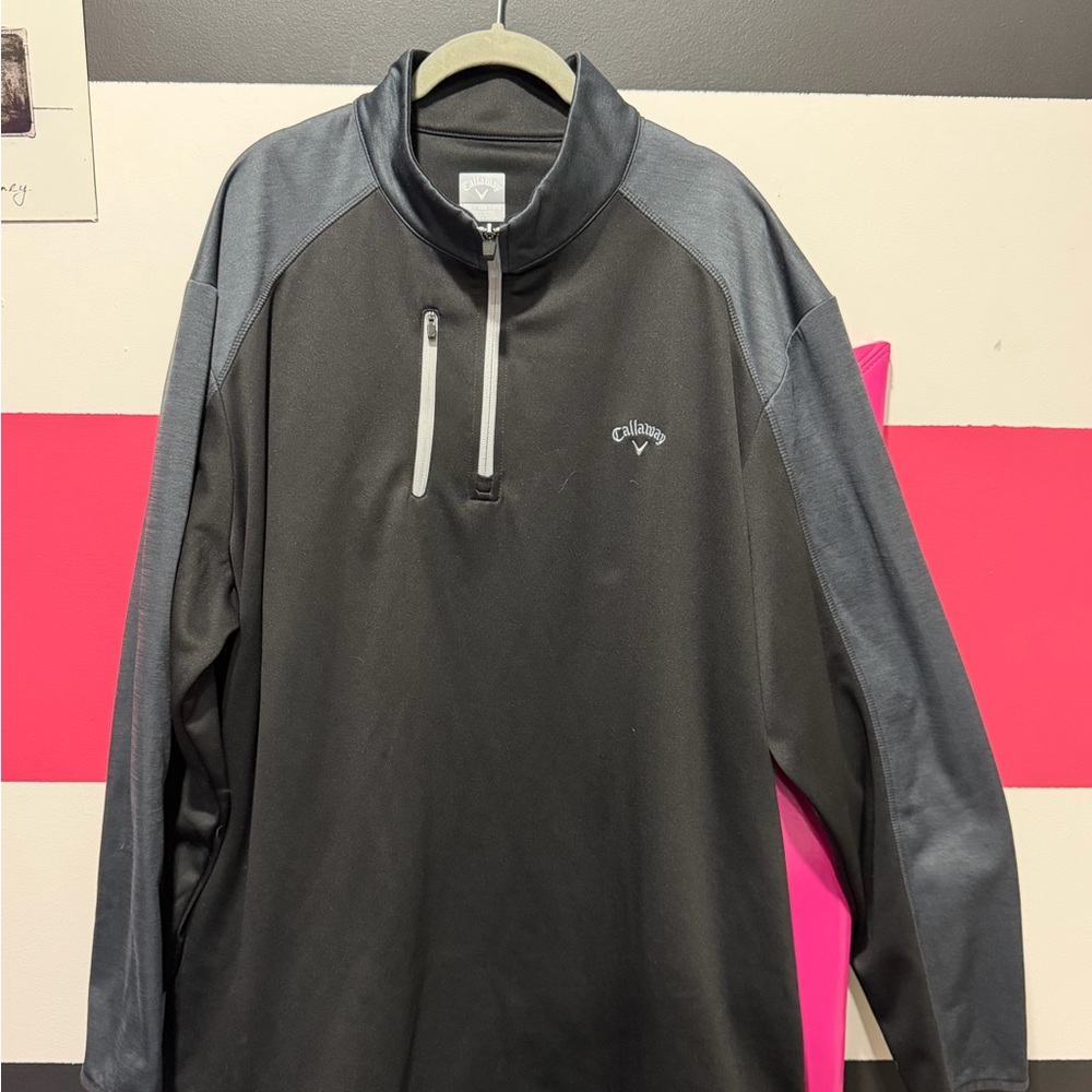 Callaway Charcoal Quarter-Zip Jacket XXL